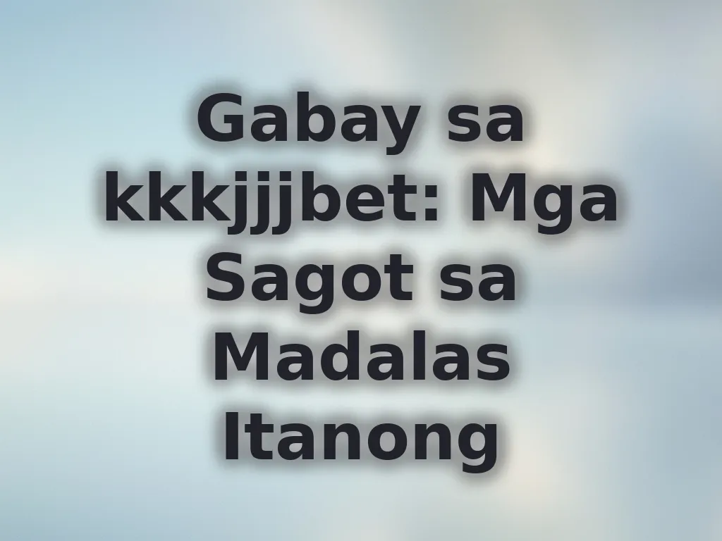 Gabay sa mga tanong